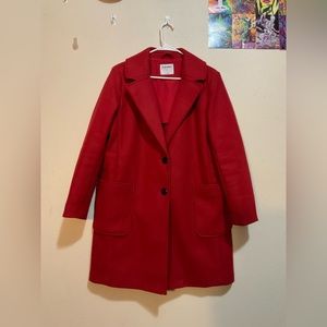 Red Old Navy Pea Coat